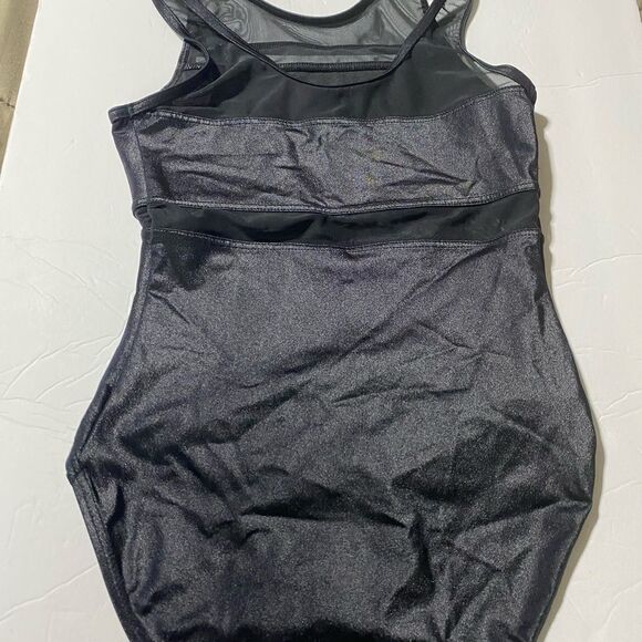 WEISSMAN Balera Dance Costume Cutout Back Tank Leotard Shimmer SH11266 LC child - Picture 3 of 9